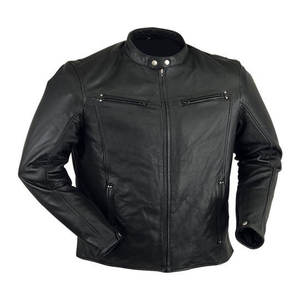 Chaqueta de Invierno para Hombre de Diseño Superior, Cuero Genuino, Cuello Alto, Manga Larga, Personalizable, 100% Alta Calidad, Impermeable y Transpirable - Product Image 1