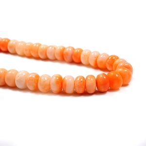 Perles rondes lisses en pierre précieuse d'opale orange bonbon naturel 7-8mm perles de pierre d'opale en vrac pour la fabrication de bijoux au prix de gros - Product Image 6