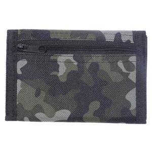 Golden Crown Camouflage Slim Trifold Sports Outdoor <b>Wallets</b> with <b>Zipper</b> Travel Polyester Unisex - Product Image 1