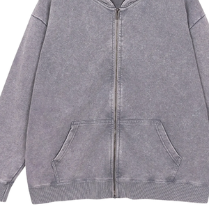 เสื้อฮู้ดซิปผู้ชายแบบใหม่ ขายส่ง ผ้าฝ้ายฟลีซ ซิปเต็มตัว พิมพ์โลโก้ตามสั่ง เสื้อฮู้ดซิปสำหรับฤดูหนาว สวมใส่สบายๆ - Product Image 6