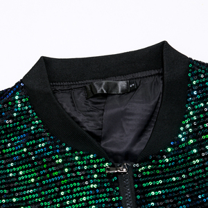 Chaqueta Ligera y Cómoda de Lona con Lentejuelas para Hombre, Cortavientos, Transpirable, con Cuello en V, Informal, para Exteriores, a la Moda - Product Image 4