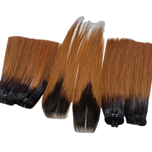 Extensiones de Cabello Natural Transparente con Encaje, 100% Cabello Humano Natural, Puntas Planas con Cinta Adhesiva, Precio al por Mayor - Product Image 5