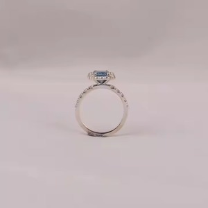 The All New Engagement <b>Ring</b> Diamond Natural Diamond <b>Rings</b> White Gold <b>Ring</b> With Certificate Sterling Silver Jewelry - Product Image 5