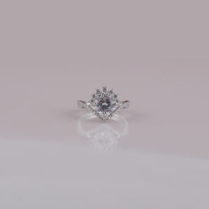 IGI Certified Round Cut Platinum Engagement Ring Classic Style Lab Grown Diamond Perfect <b>Birthday</b> Gift <b>for</b> <b>Her</b> - Product Image 1