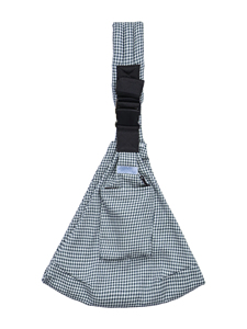 Porte-bébé en coton et lin bleu OEM, respirant, pour l'été, vente en gros - Product Image 1