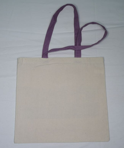 Sac fourre-tout en toile 100% coton biologique imprimé de logo personnalisé Sac promotionnel unique réutilisable avec poignées en coton recyclé - Product Image 5