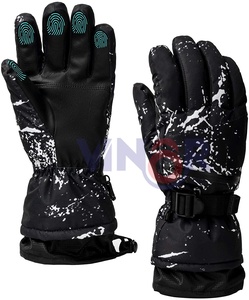 Guantes de esquí de invierno unisex personalizados impermeables y compatibles con pantalla táctil ropa de esquí al aire libre para snowboard guantes de esquí OEM - Product Image 3
