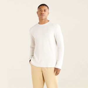 Haute qualité hommes à manches longues 100% à la mode T-Shirt respirant tricoté tissu confortable grande taille en gros à grand prix - Product Image 1