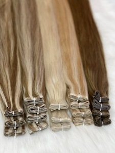 PRODUCTOS DESTACADOS: Extensiones de Cabello Virgen Remy Vietnamita Natural Ondulado, Trama Plana, Doble Trama, Thanh an Hair T20 100g - Product Image 3