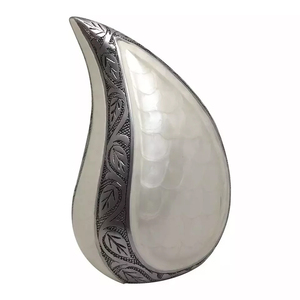 Tendance des urnes commémoratives en forme de goutte d'eau en métal, avec un Design en émail métallique, décoration de la maison, meilleures fournitures commémoratives de styliste à bas prix - Product Image 1