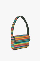 Pochette de soirée élégante style resort tropical, sac à bandoulière premium orné de perles et de palmiers, doublure intérieure lisse et écologique, idéal pour mariage