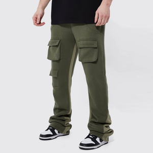 Pantalones de chándal de algodón estilo camuflaje a la moda para hombre, Pantalones rectos cómodos con patrón, pantalones informales modernos de Algodón 100% con múltiples bolsillos - Product Image 1