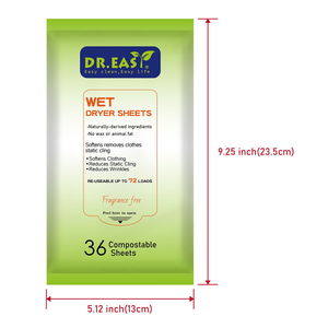 Lingettes assouplissantes pour tissus, parfumées, lingettes humides pour sèche-<span class=keywords><strong>linge</strong></span> - Product Image 4