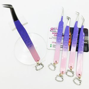 Nouvelle pince à épiler Kitty Charms emballage en acier inoxydable Kitty Extension de cils pince à épiler durable vison charme pince à épiler - Product Image 3