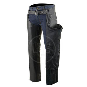 Chaps d'équitation confortables et durables avec logo personnalisable Chaps complets d'équitation en vente - Product Image 4