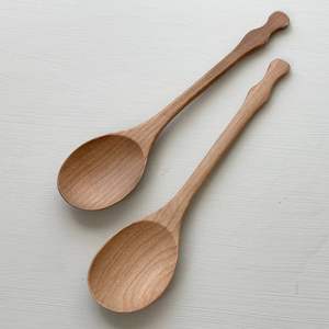 Cuchara de Cocina de Madera Resistente con Mango Largo, Multiusos, para Servir, Ecológica, de Madera Natural de Grado Alimenticio, con Acabado Espejo - Product Image 2