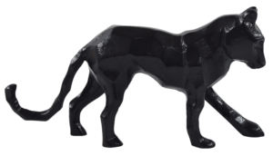 Sculpture en aluminium moderne en forme de léopard faite à la main décor de table de bureau à domicile avec ornement animal unique nouveau Design - Product Image 3