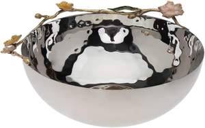 Cuenco Decorativo de Latón Hecho a Mano con Adorno de Pájaro - Product Image 3