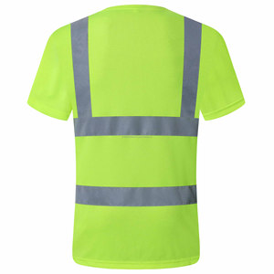 Camiseta de Seguridad Reflectante de Alta Visibilidad Personalizada, Camiseta de Trabajo de Media Manga para Hombre, Camisetas de Seguridad de Alta Visibilidad para Hombre 2025 - Product Image 2