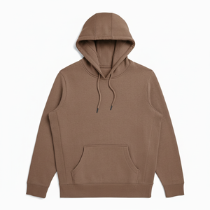 Sweat à capuche en coton unisexe couleur unie pull décontracté pour un usage quotidien - Product Image 3