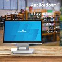 Hardware POS de 15,6 pulgadas Aleación de aluminio completa con prueba de agua y polvo para hotel