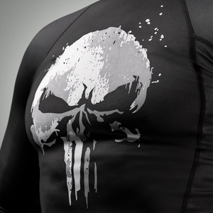 Custom Branded Mens Rash Guard, UPF 50+, Compression Fit, Ideal for <b>Surfing</b>, Swimming, and Outdoor Sports, Bulk Order Discounts - Product Image 4