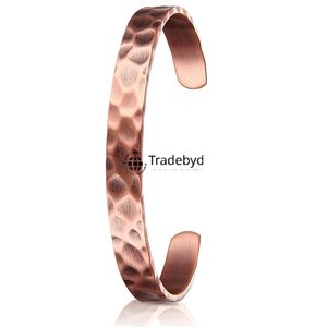 Bold <b>Copper</b> <b>Bangles</b> Premium Quality Statement Accessory Unisex Fashion Essential Gift by Tradebyd - Product Image 5