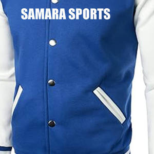 Chaqueta Varsiti de satén de poliéster rojo con diseño en blanco de la más alta calidad, chaqueta Varsiti de manga larga con logotipo personalizado de béisbol para hombre - Product Image 5