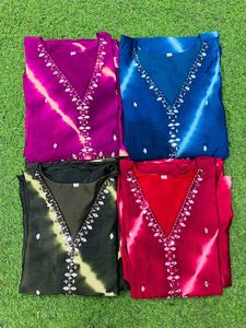 Ropa étnica Salwar de rayón largo Kurti de viscosa para mujeres indias disponible a granel - Product Image 2