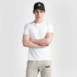 Camiseta Ajustada Heritage Streetwear 100% Algodón 300gsm Lavado Ácido Blanca Oversize con Patrón de Logotipo Transpirable - Product Image 1