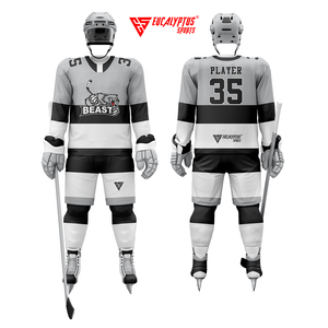 Camisetas de hockey sobre hielo personalizadas y uniformes de equipos | Diseña tus propias camisetas profesionales de hockey de alta calidad | Venta al por mayor impresa por sublimación - Product Image 5