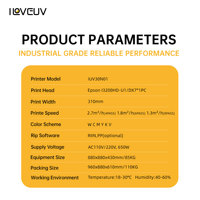 Printer Film UV DTF A3 Kecepatan Tinggi I3200 HD Printhead Sistem Pengumpanan Roll Tanpa Bubuk Transfer Dingin untuk Pabrik Kecil & Menengah