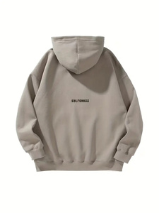 Sudadera con capucha de algodón 100% ligero de calidad superior para hombre Nuevo estilo Patrón sólido Conceptos básicos de invierno - Product Image 4