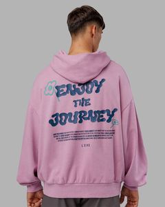 Sweat-shirts à capuche unisexes tendance Losefit de haute qualité, design streetwear personnalisé, imprimés surdimensionnés en coton pour hommes - Product Image 3