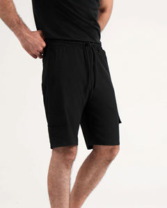 Pantalones cortos Cargo negros para hombre, cómodos y holgados con bolsillos, pantalones cortos de verano de diseño duradero y de alta calidad - Product Image 5