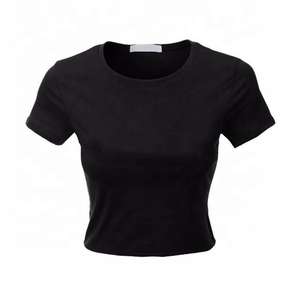 Top des tendances femmes t-shirt confortable respirant ajusté léger vente chaude femmes t-shirt avec en gros - Product Image 3