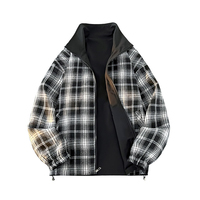 Veste en toile enduite pour homme Coach, col montant, logo sur le devant, légère, respirante, coupe-vent, vêtements d'extérieur pour l'automne et l'hiver, confortable