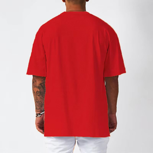 เสื้อยืดผ้าฝ้ายสำหรับผู้ชายใส่ใน100% ฤดูร้อนแห้งเร็วสะพายไหล่ทรงหลวมพิมพ์ลายตัวอักษร220กรัม - Product Image 6