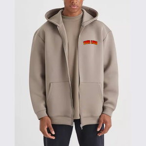Ventes en gros de sweats à capuche de luxe de haute qualité, personnalisés, en coton mélangé de qualité supérieure, à épaules tombantes, pour hommes, automne, écologiques - Product Image 4
