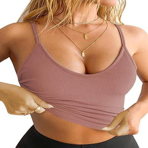 Équipement de musculation Fitness Débardeur pour femmes pour adultes Vêtements de fitness sur mesure Débardeur pour femmes en couleur unie Service OEM - Product Image 1