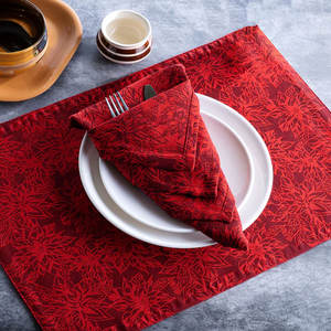 Sets de table brodés personnalisés en coton et lin 100 % pur de haute qualité pour la décoration de la maison et de la salle à manger - Product Image 4