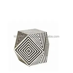 Table et tabouret en incrustation d'os naturel de conception standard Design moderne Taille personnalisée pour la décoration intérieure Prix raisonnables - Product Image 3