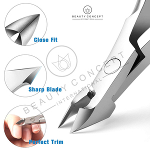 Stainless Steel Cuticle Nail Clipper with Wide Jaw Opening Durable Professional Eco-Friendly Design-Beauty Concept International - Product Image 6