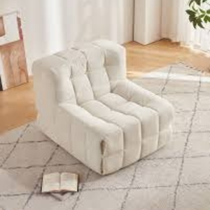 Urban Living Space Bean Bag Sofá Tapicería de tela con mechones plegable - Product Image 2