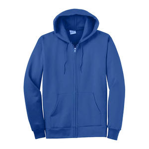 Solid Plain <b>Black</b> Zip up <b>Fleece</b> Hoodie Full Plain Zipper Hoodie High Quality Comfortable Customize Size logo and Color - Product Image 6