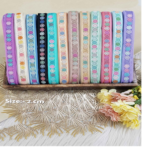 ชุดเดรสสำหรับสุภาพสตรีปักลวดลายเรขาคณิตแบบเลือกได้12สีและสามารถขายต่อได้ในแบบกว้าง1นิ้ว - Product Image 1