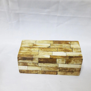 Boîte d'incrustation d'os artisanale d'approvisionnement direct d'usine avec emballage personnalisé pour boîte de rangement de bijoux pour filles d'Inde - Product Image 3