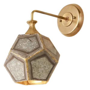 Lampe murale en laiton antique avec abat-jour en fil métallique, modèle METAL WAVE 10418, contemporaine, facile à installer et à entretenir pour l'éclairage de chevet - Product Image 3