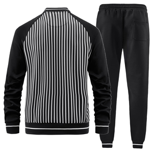 Ensembles de vêtements de sport d'équipe avec logo personnalisé Vestes d'entraînement en polyester respirant à séchage rapide Pantalons Survêtements d'approvisionnement d'usine vierges en vrac OEM - Product Image 2