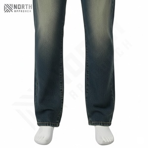Jeans baggy en denim léger de style streetwear hip-hop pour hommes, taille mi-haute, séchage rapide, lavage clair - Product Image 3